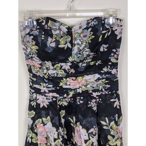 S Urban Outfitters strapless floral sundress